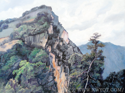 《他宜龙山崖》80cmX80cm 2016年